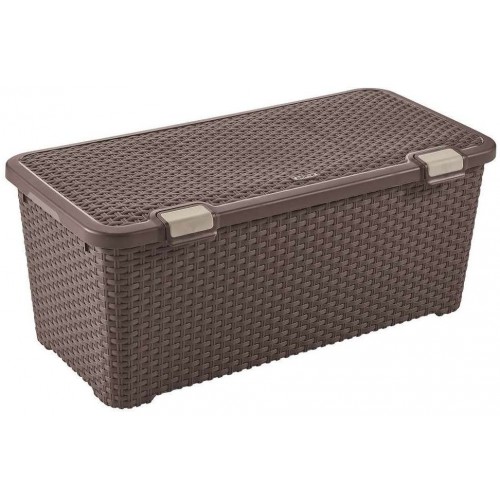 CURVER STYLE 72L Aufbewahrungsbox mit Deckel 79 x 39,7 x 33 cm dunkelbraun 00712-210