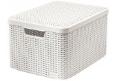 CURVER STYLE L Aufbewahrungsbox mit Deckel 44,5 x 33 x 24,8 cm creme 03619-885