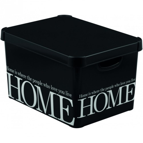 CURVER Aufbewahrungsbox DECO-L - HOME, 39,5x29,5x25 cm, schwarz 04711-H09 CURVER Aufbewahrungsbox DECO-L - HOME, 39,5x29,5x25 cm, schwarz 04711-H09