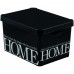 CURVER Aufbewahrungsbox DECO-L - HOME, 39,5x29,5x25 cm, schwarz 04711-H09