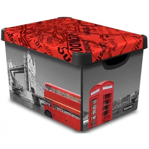 B-Ware CURVER Deco box Dekorative Aufbewahrungsbox L London,ohne Deckel
