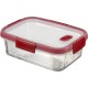 CURVER SMART COOK 0,9L Glasbehälter 20 x 15 x 7 cm transparent/rot 00114-472