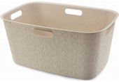 CURVER SOFTEX 45L Wäschekorb 39,7 x 59,4 x 27,4 cm, beige 00572-Z67