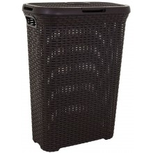 CURVER STYLE 40L Wäschesammler 44,8 x 61,5 x 26,5 cm, dunkelbraun 00709-210