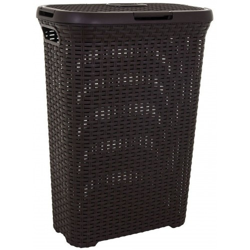 CURVER STYLE 40L Wäschesammler 44,8 x 61,5 x 26,5 cm, dunkelbraun 00709-210
