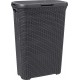 CURVER STYLE 40L Wäschesammler 44,8 x 61,5 x 26,5 cm, dunkelgrau 00709-308