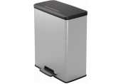 CURVER DECO BIN 65L Treteimer 48,6 x 31,6 x 61,5 cm silber 01128-C70