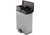 CURVER DECO BIN DUO 26L+26L Treteimer 48,6 x 31,6 x 61,5 cm silber 01129-C70