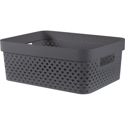CURVER PURE 11L Körbchen 35,6 x 26,6 x 13,6 cm, grau 01421-G43