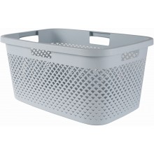 CURVER PURE 47L Wäschekorb 60 x 40 x 28 cm, blau 01917-126
