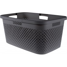 CURVER PURE 47L Wäschekorb 60 x 40 x 28 cm, grau 01917-G43