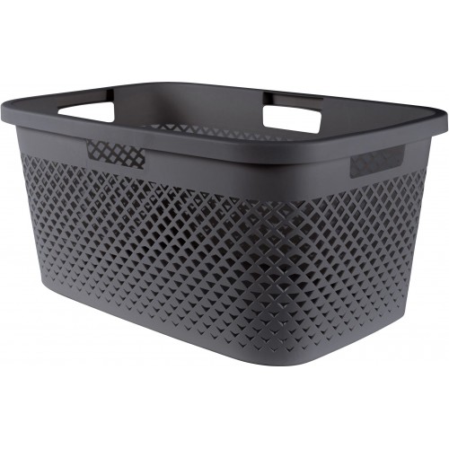 CURVER PURE 47L Wäschekorb 60 x 40 x 28 cm, grau 01917-G43