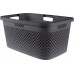 CURVER PURE 47L Wäschekorb 60 x 40 x 28 cm, grau 01917-G43