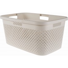 CURVER PURE 47L Wäschekorb 60 x 40 x 28 cm, beige 01917-X64