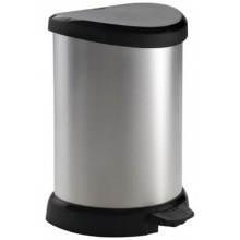 CURVER DECO BIN 15L Treteimer 30,3 x 26,8 x 44,8 cm silber metallic 02120-582