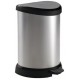 CURVER DECO BIN 15L Treteimer 30,3 x 26,8 x 44,8 cm silber metallic 02120-582