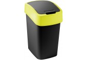 CURVER FLIP BIN 9L Mülleimer 35 x 18,9 x 23,5 cm schwarz/gelb 02170-E64