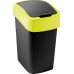 CURVER FLIP BIN 9L Mülleimer 35 x 18,9 x 23,5 cm schwarz/gelb 02170-E64