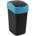 CURVER FLIP BIN 25L Mülleimer 47 x 26 x 34 cm schwarz/blau 02171-280