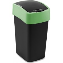 CURVER FLIP BIN 25L Mülleimer 47 x 26 x 34 cm schwarz/grün 02171-847