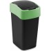 CURVER FLIP BIN 25L Mülleimer 47 x 26 x 34 cm schwarz/grün 02171-847