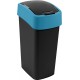 CURVER FLIP BIN 45L Mülleimer Mülleimer 65,3 x 29,4 x 37,6 c schwarz/blau 02172-280