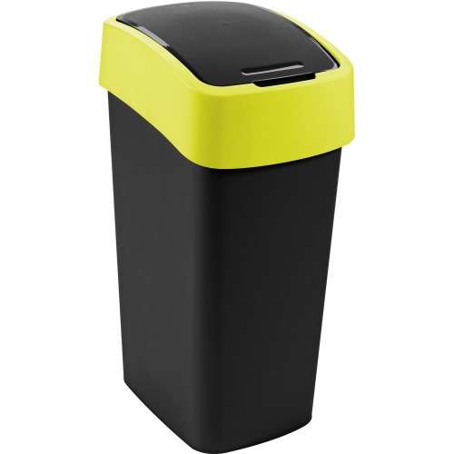 CURVER FLIP BIN 45L Mülleimer 65,3 x 29,4 x 37,6 c schwarz/gelb 02172-E64