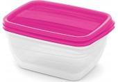 CURVER VEDO Set mit 2x1,3-l-Dosen, 20x14x8cm, hellrosa 03510-251