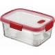 CURVER SMART COOK 1,1L Frischhaltedose 20,3 x 15,4 x 8,3 cm transparent/rot 04062-472