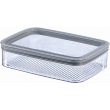 CURVER DRY RECTANGULAR 1,4L Vorratsdose 22,5x16x6cm transparent/grau 07276-840