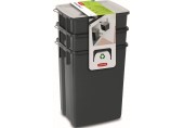 CURVER BIOBOX 2x10L+6L Abfallsortierset schwarz 08993-840