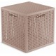 CURVER KAYA 19L Aufbewahrungsbox Würfel 28 × 28 × 28 cm, Puderrosa 17213764