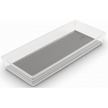 KIS SISTEMO 8 Organizer 37,5 x 15 x 5 cm transparent/grau 10017-A94