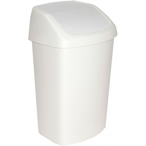 CURVER SWING BIN 50L Mülleimer 40,6 x 34 x 66,8 cm weiß 03987-026