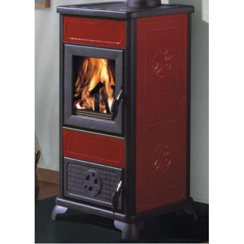 EDILKAMIN DAFNE Holz-Kaminofen luftgeführte, Lederfarbe 434520