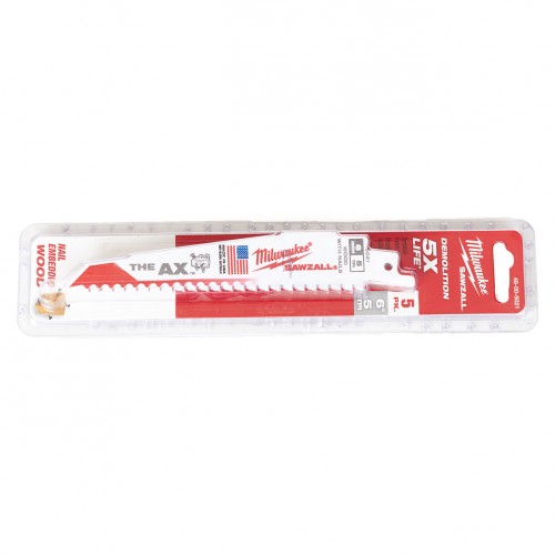 Milwaukee AX 150 Säbelsägeblatt (150mm/5Stück) 48005021