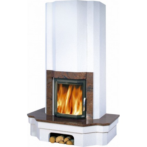 ABX DERBY KLASIK Holz-Kamin, wandartig,Prisma,Granit Shanxi black 5601-7SB