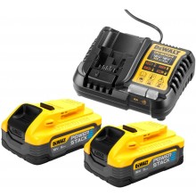 DeWALT DCB1104H2-QW PowerStack Akku-Kit 18V (2x5,0Ah) + Ladegerät