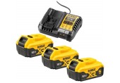 DeWALT DCB1104P3-QW Akku-Kit XR Ladegerät DCB1104 + 18V 3x5,0Ah