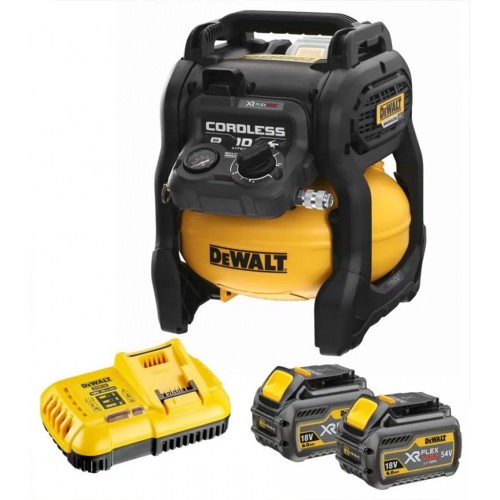 B-Ware!DeWALT DCC1054T2-QW Akku-Kompressor 10l, XR FlexVolt 54V, Tstak,(2x6,0Ah)-besch. OV
