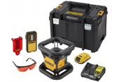 DeWALT DCE074D1R-QW Rotationslaser, Vertikal-Lot einfach, rot (18V/2,0Ah)