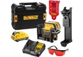 DeWALT DCE0825D1R-QW Linienlaser, rot, 5-Punkt, XR (10,8V/1x 2,0Ah) Tstak