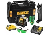 DeWALT DCE089D1G-QW Aku Multilinienlaser 3x360°, grün(1x2,0Ah/10,8V 30/60m)
