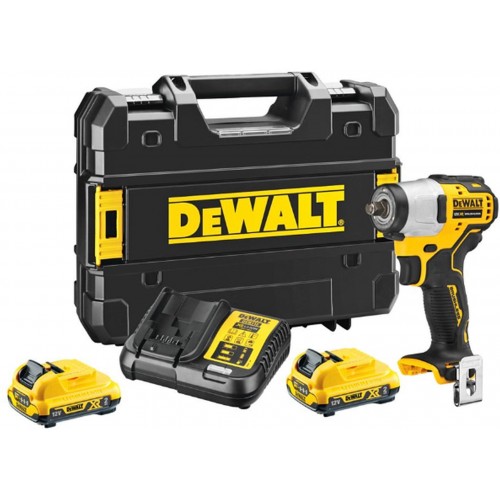 DeWALT DCF902D2-QW Akku-Schlagschrauber 3/8" (168Nm/12V/2x2,0 Ah) Tstak DeWALT DCF902D2-QW Akku-Schlagschrauber 3/8" (168Nm/12V/2x2,0 Ah) Tstak