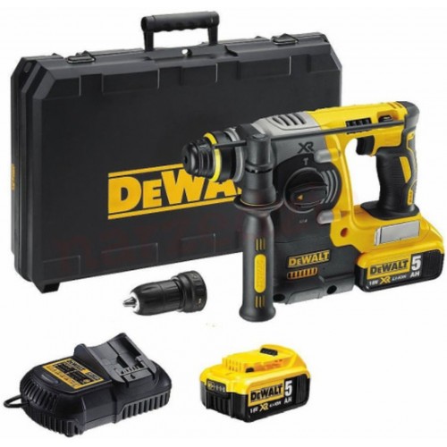 DeWALT DCH274P2-QW Akku-Kombihammer SDS-Plus (2,1J/18V/2x5,0Ah) Koffer