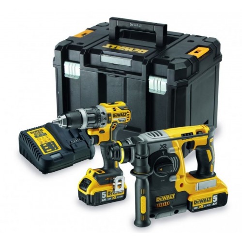 DeWALT Akku-Set 18 V / 5 Ah (DCD796 / DCH274) - DCK207P2-QW