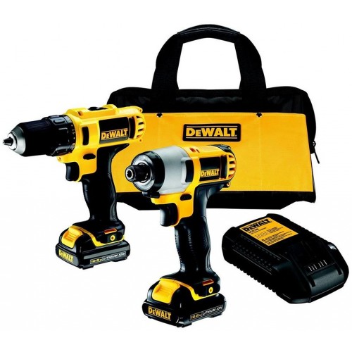 DeWALT DCK211C2 Bohrmaschine Schraubendreher + Schraubenzieher Auswirkungen (12V/ 2x1,3Ah)