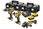 DeWALT DCK384P2T Akku-Werkzeugset (DCD796+DCF887+DCG405+18V/2x5,0Ah) 2xTstak
