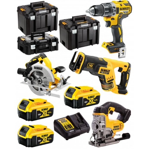 DeWALT DCK421P3T Combo Kit 18V (DCD791,DCS570,DCS331,DCS367,3 x DCB184,DCB115, 3xTSTAK)