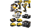 DeWALT DCK551P3T Combo set DCD796+DCF887+DCS391+DCS331+DCL050 (18V/3x5,0Ah)2xTstak